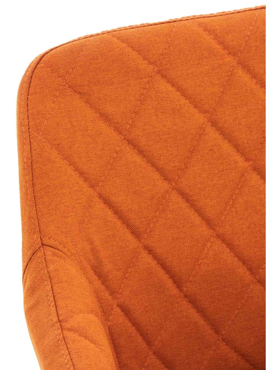 Silla de comedor Shila tela, naranja