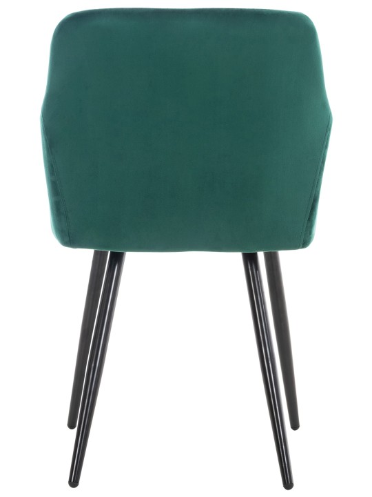 Silla de comedor Shila terciopelo, verde