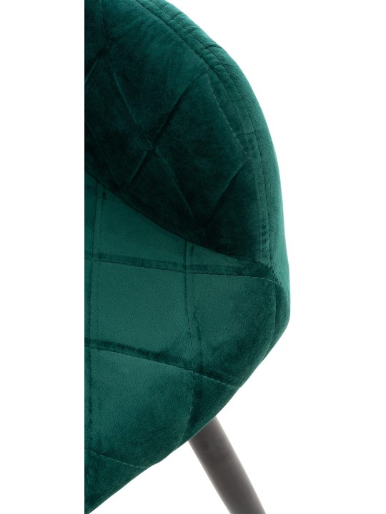 Silla de comedor Shila terciopelo, verde