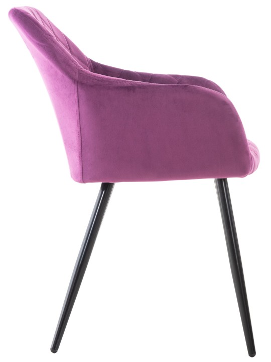 Silla de comedor Shila terciopelo, lila