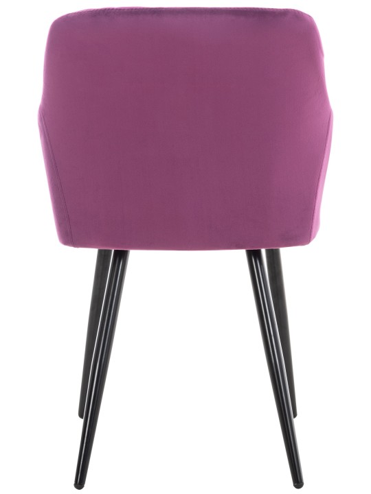 Silla de comedor Shila terciopelo, lila