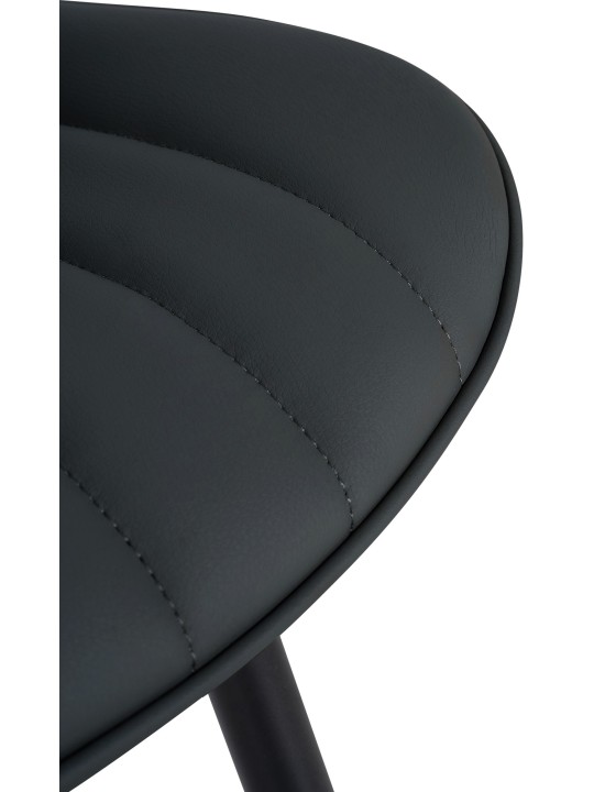 Conjunto de 2 sillas Largo piel sintética, negro Conjunto de 2 sillas Largo piel sintética, negro