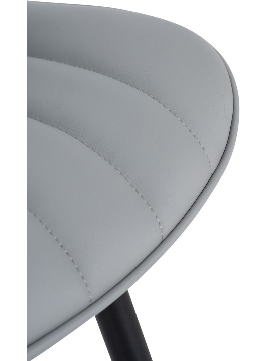 Conjunto de 2 sillas Brady piel sintética, gris Conjunto de 2 sillas Brady piel sintética, gris