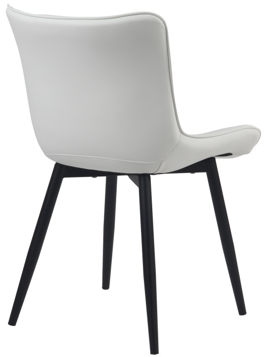Conjunto de 2 sillas Brady piel sintética, blanco