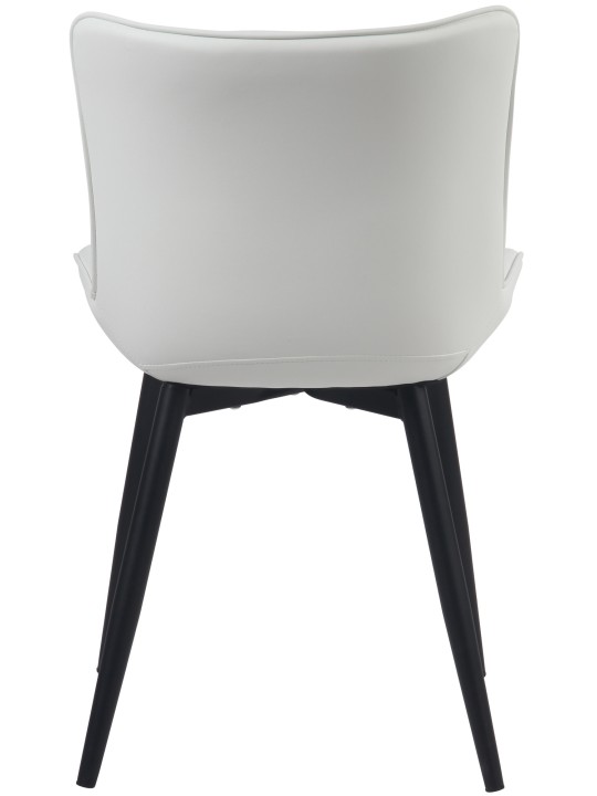 Conjunto de 2 sillas Brady piel sintética, blanco