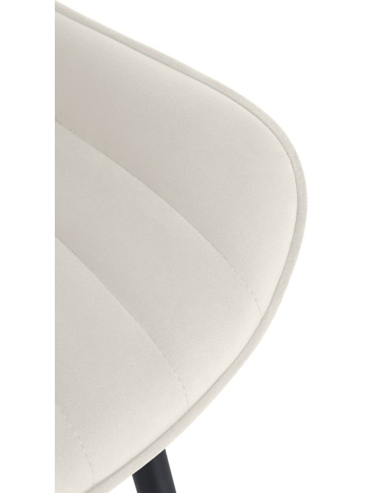 Conjunto de 2 sillas Brady terciopelo, crema Conjunto de 2 sillas Brady terciopelo, crema