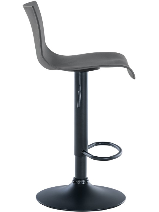 Taburete de bar Branford plástico, gris