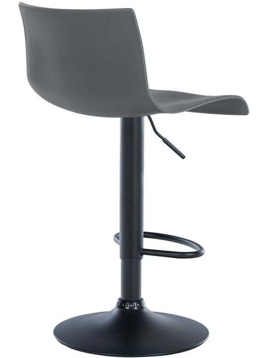 Taburete de bar Branford plástico, gris