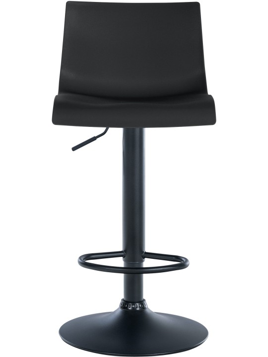 Taburete de bar Branford plástico, negro