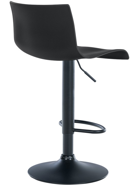 Taburete de bar Branford plástico, negro