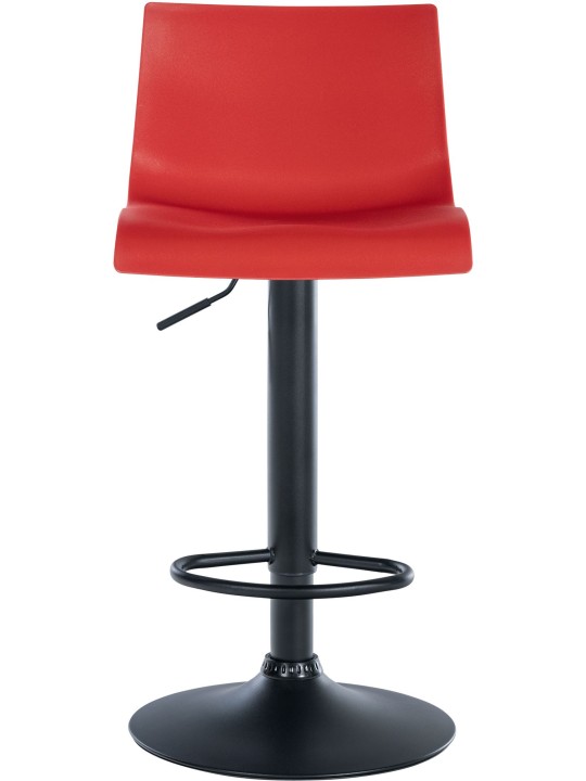 Taburete de bar Branford plástico, rojo