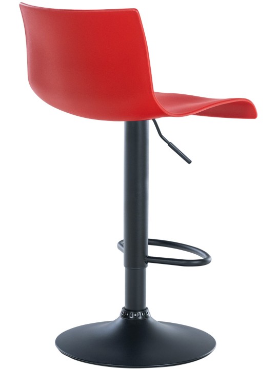 Taburete de bar Branford plástico, rojo