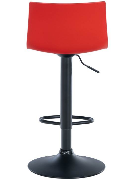 Taburete de bar Branford plástico, rojo