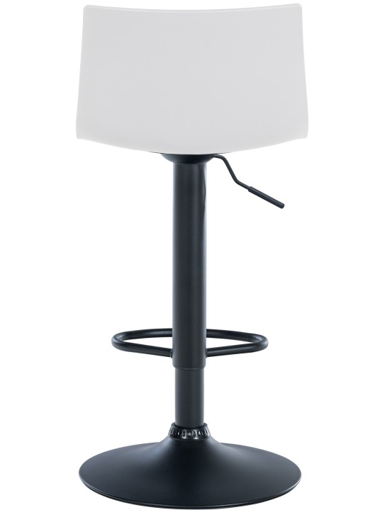 Taburete de bar Branford plástico, blanco