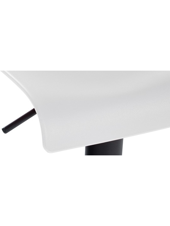 Taburete de bar Branford plástico, blanco