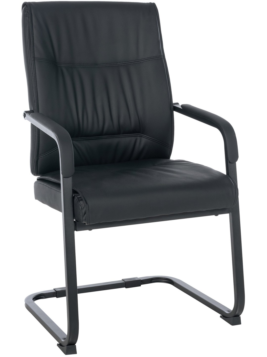 Silla de visita XL Anubis, negro/negro