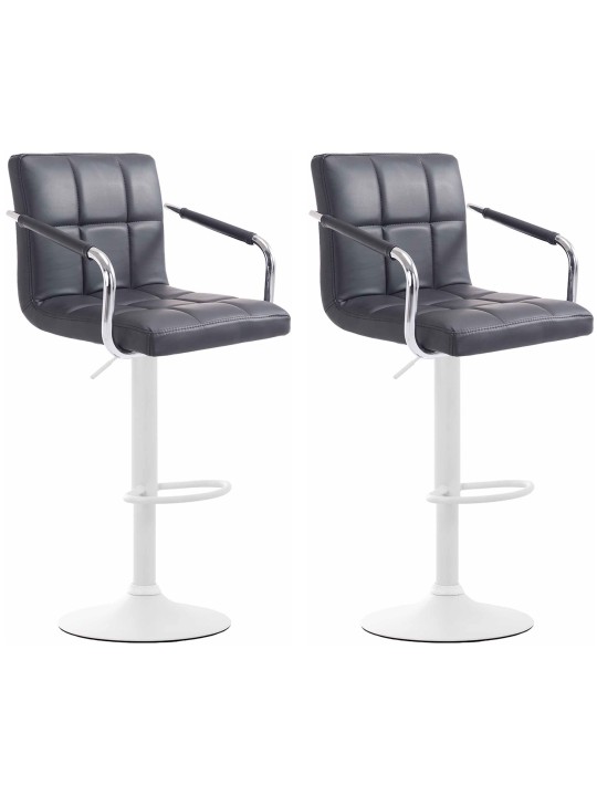 Juego de 2 taburetes de bar Lucy V2, negro Juego de 2 taburetes de bar Lucy V2, negro