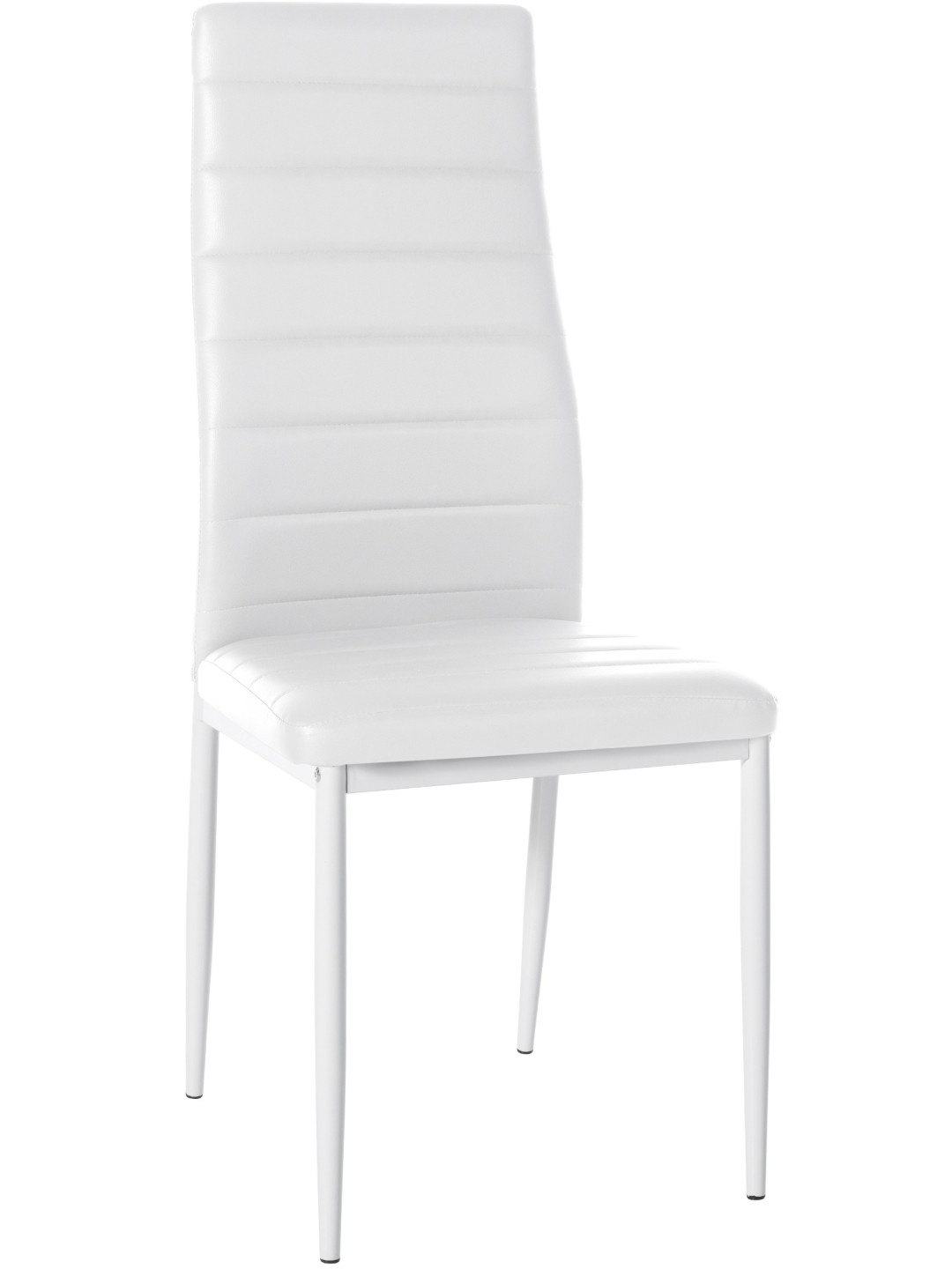 Silla de comedor Mayfair piel sintética, blanco