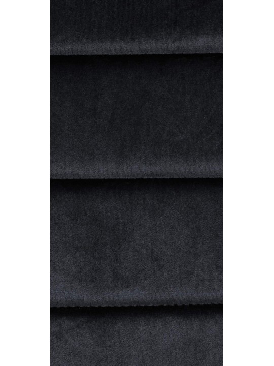 Juego de 4 sillas de comedor Mayfair terciopelo, negro