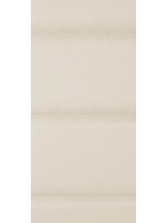 Juego de 6 sillas de comedor Mayfair de piel sintética, crema