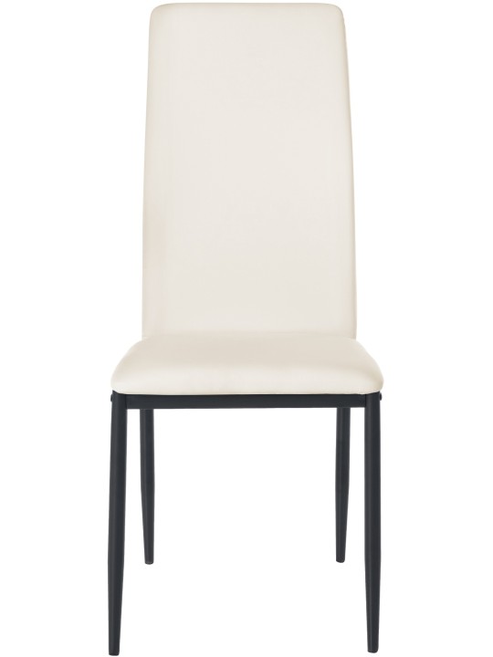 Juego de 6 sillas de comedor Savino piel sintética, crema Juego de 6 sillas de comedor Savino piel sintética, crema