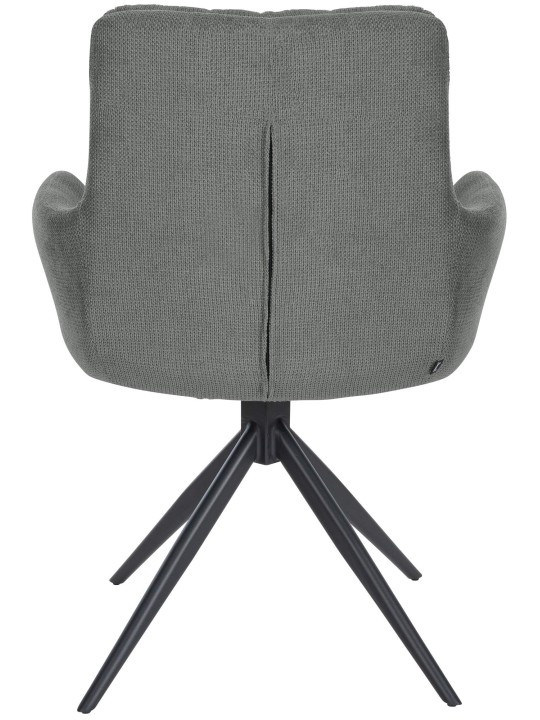 Silla de comedor Vilas tela, gris Silla de comedor Vilas tela, gris