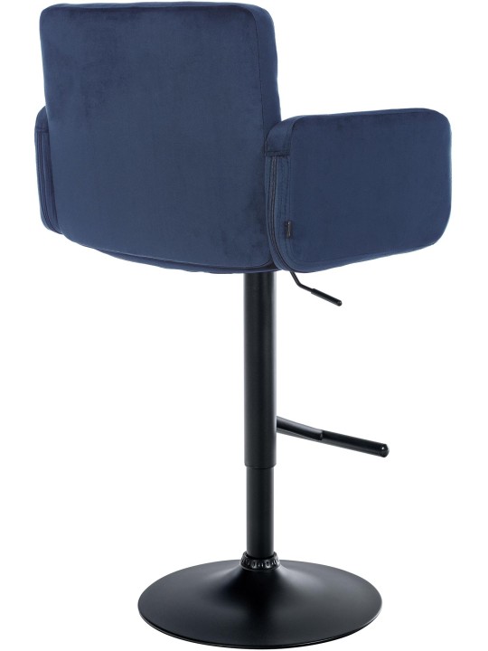 Taburete de bar Los Ángeles terciopelo, azul