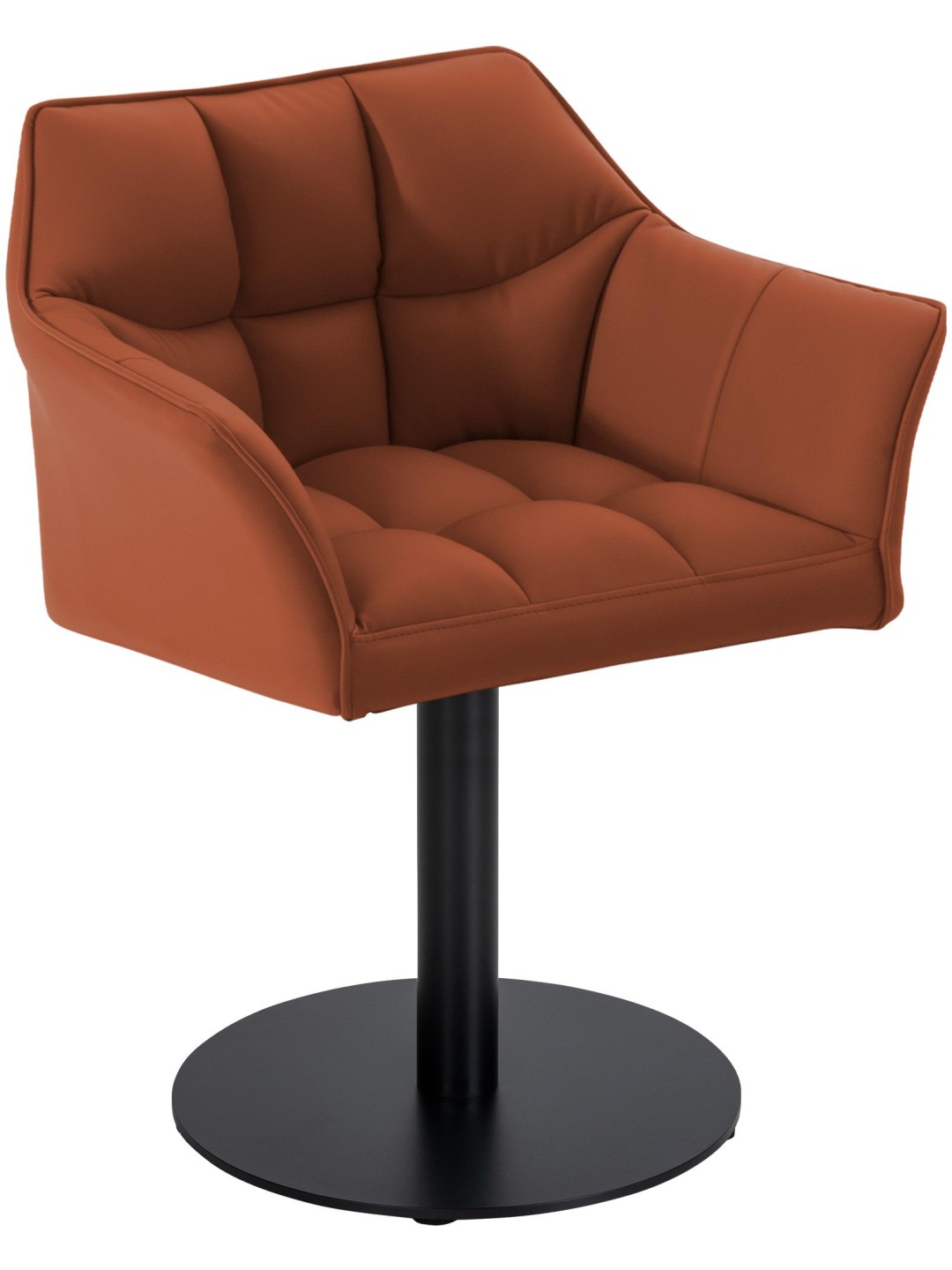 Tumbona Damaso piel sintética, marrón claro