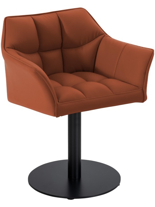 Tumbona Damaso piel sintética, marrón claro