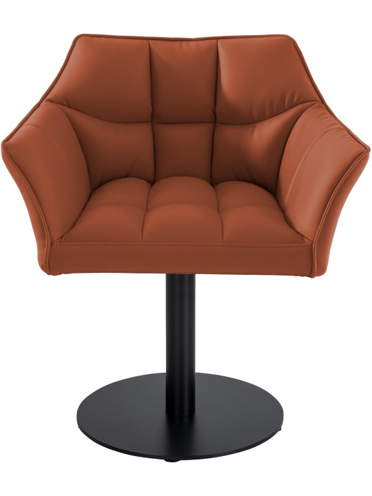 Tumbona Damaso piel sintética, marrón claro