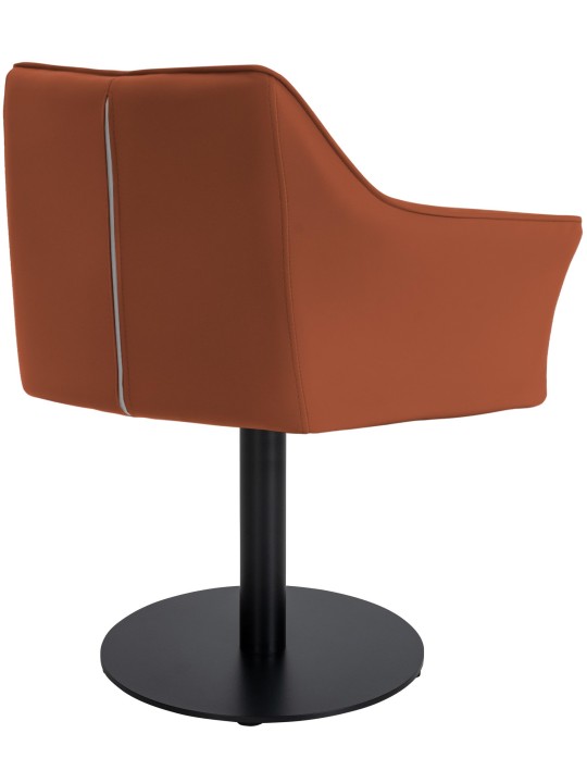 Tumbona Damaso piel sintética, marrón claro