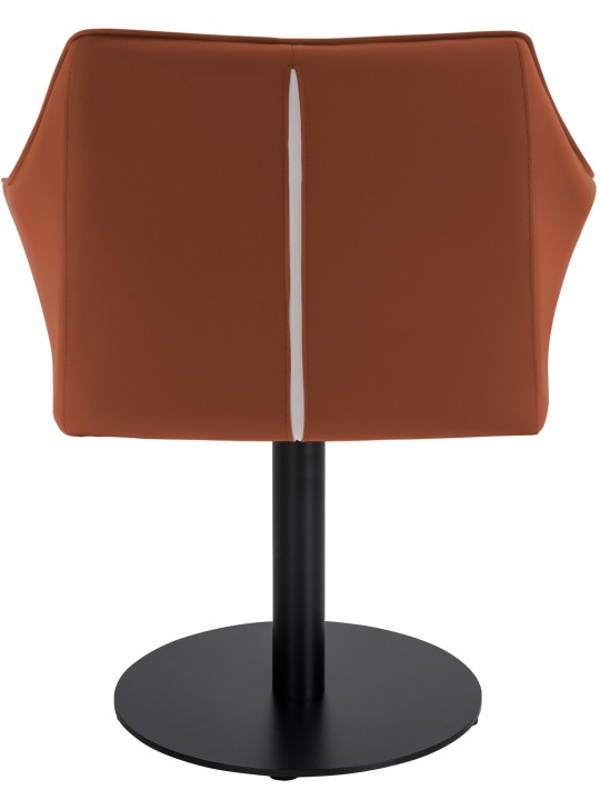 Tumbona Damaso piel sintética, marrón claro