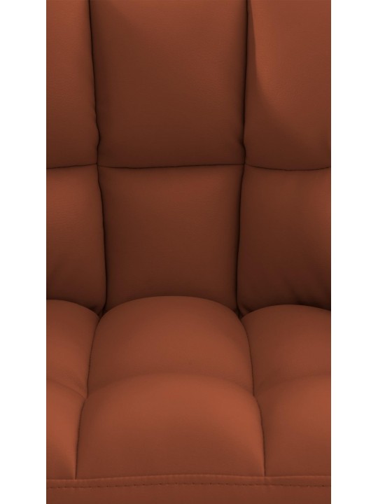 Tumbona Damaso piel sintética, marrón claro