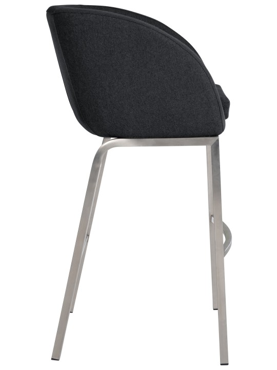 Taburete de bar Rockhill E Felt, antracita