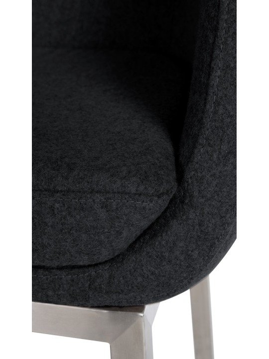 Taburete de bar Rockhill E Felt, antracita