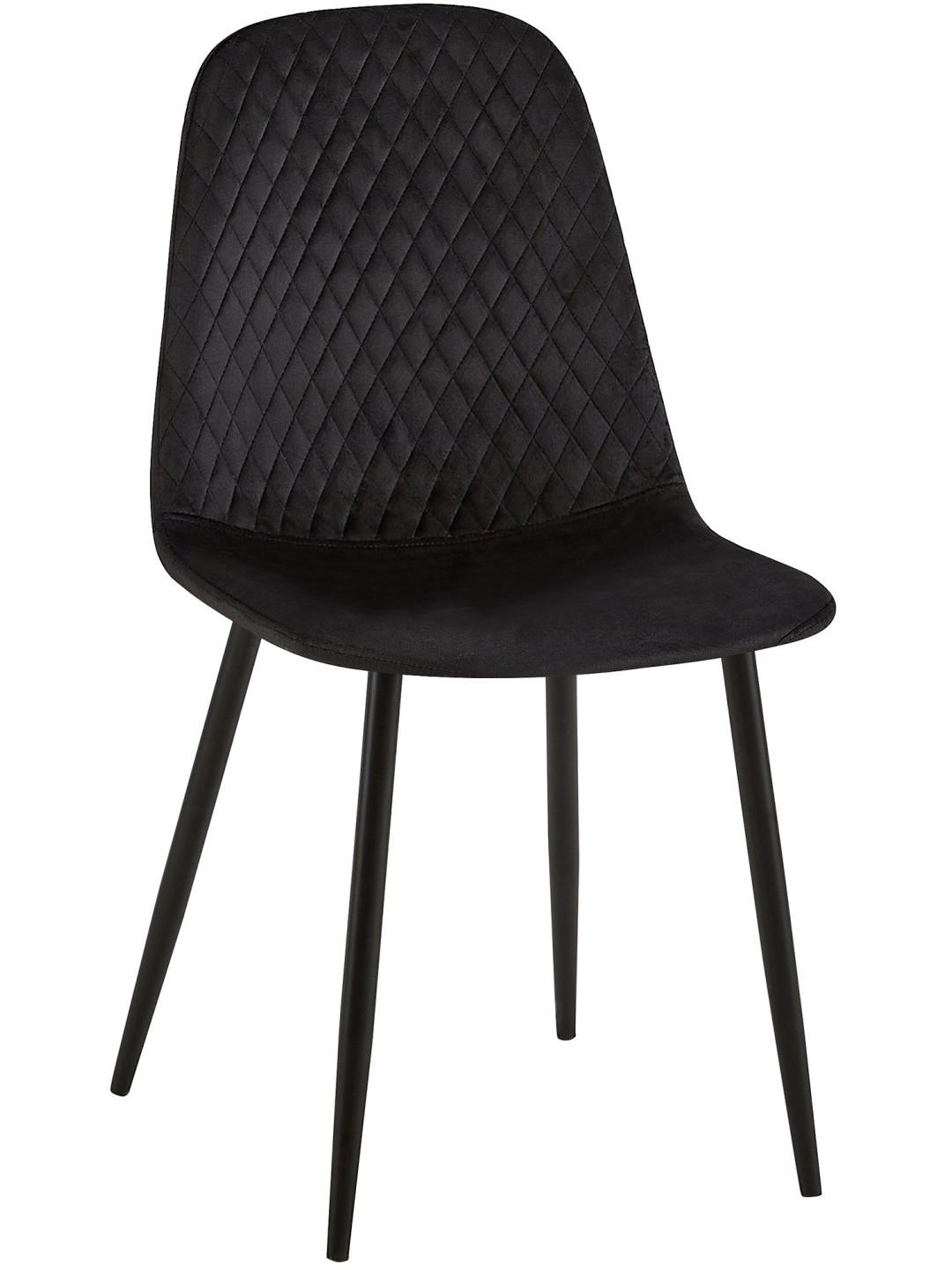 Silla Giverny terciopelo, negro