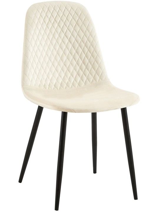 Silla Giverny terciopelo, crema Silla Giverny terciopelo, crema