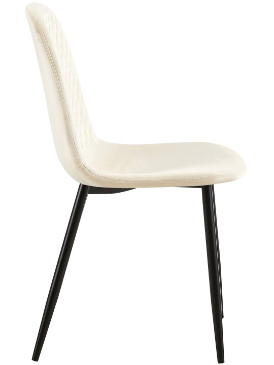 Silla Giverny terciopelo, crema Silla Giverny terciopelo, crema
