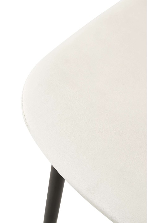 Silla Giverny terciopelo, blanco crema Silla Giverny terciopelo, blanco crema
