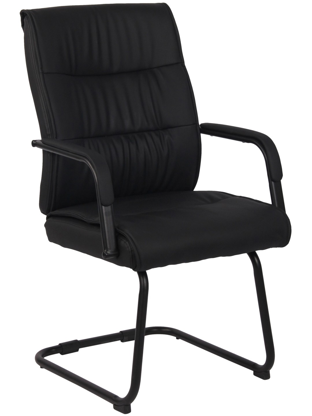 Silla de visita Sievert, negro/negro