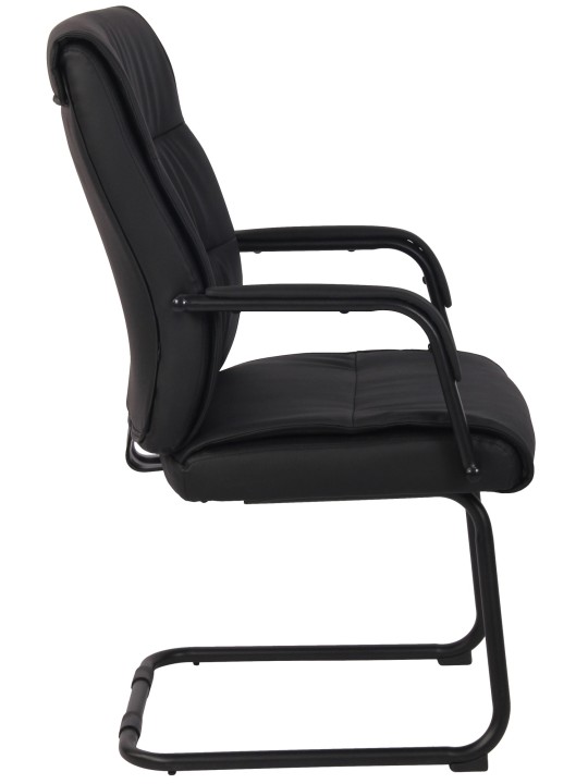 Silla de visita Sievert, negro/negro