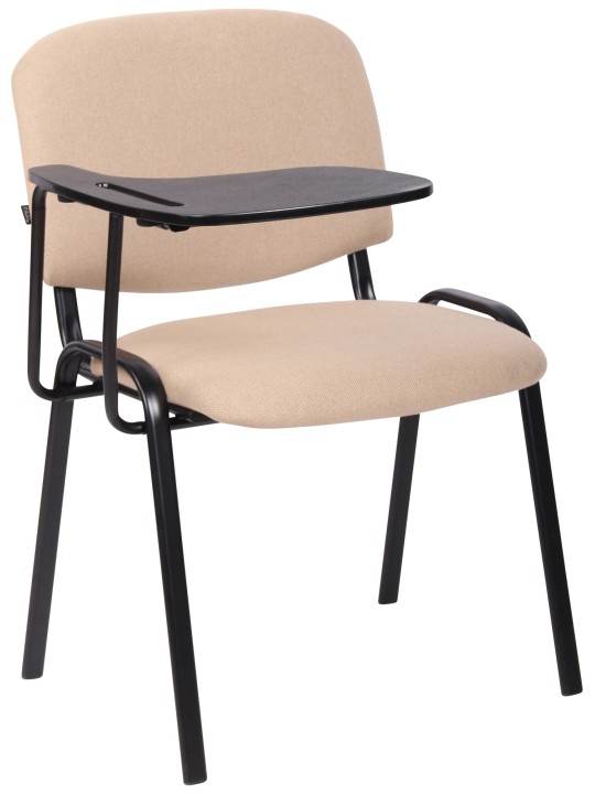 Silla Ken con mesa plegable de tela, crema Silla Ken con mesa plegable de tela, crema