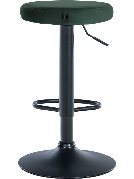 Juego de 2 taburetes de bar Ponte terciopelo, verde Juego de 2 taburetes de bar Ponte terciopelo, verde