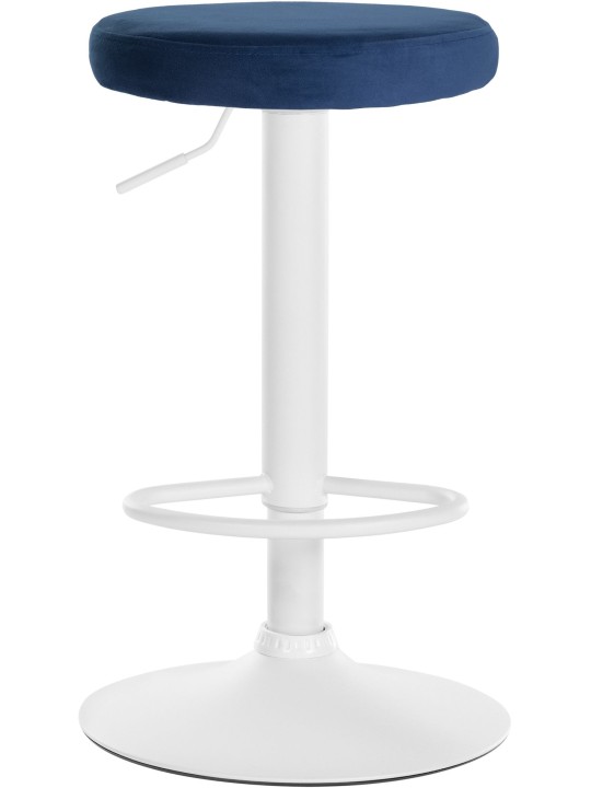 Juego de 2 taburetes de bar Ponte terciopelo, azul