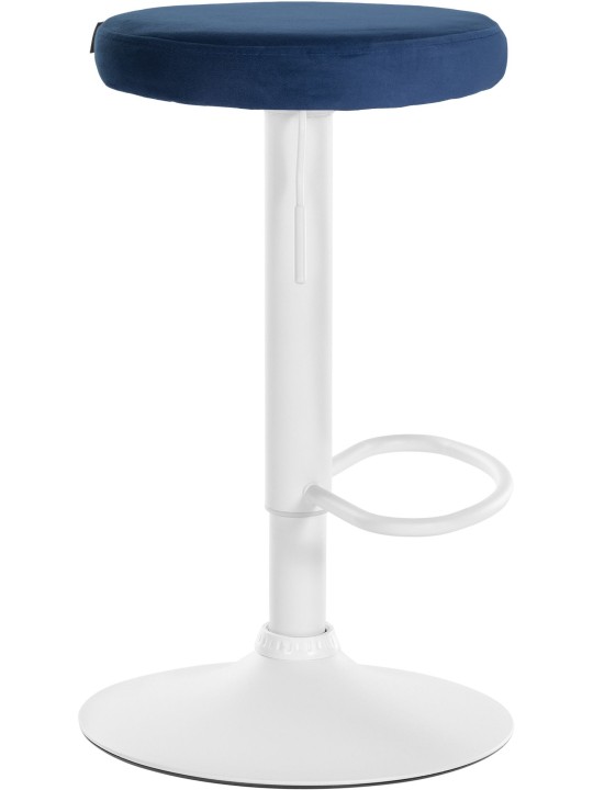 Juego de 2 taburetes de bar Ponte terciopelo, azul