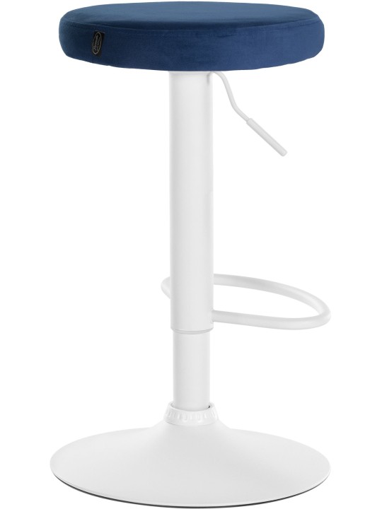 Juego de 2 taburetes de bar Ponte terciopelo, azul