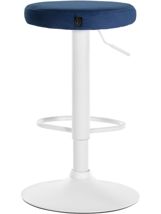 Juego de 2 taburetes de bar Ponte terciopelo, azul