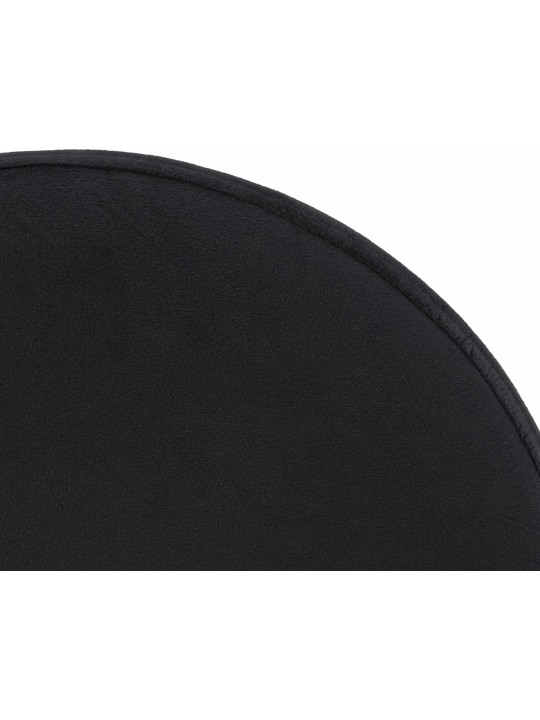 Juego de 2 taburetes de bar Ponte terciopelo, negro Juego de 2 taburetes de bar Ponte terciopelo, negro
