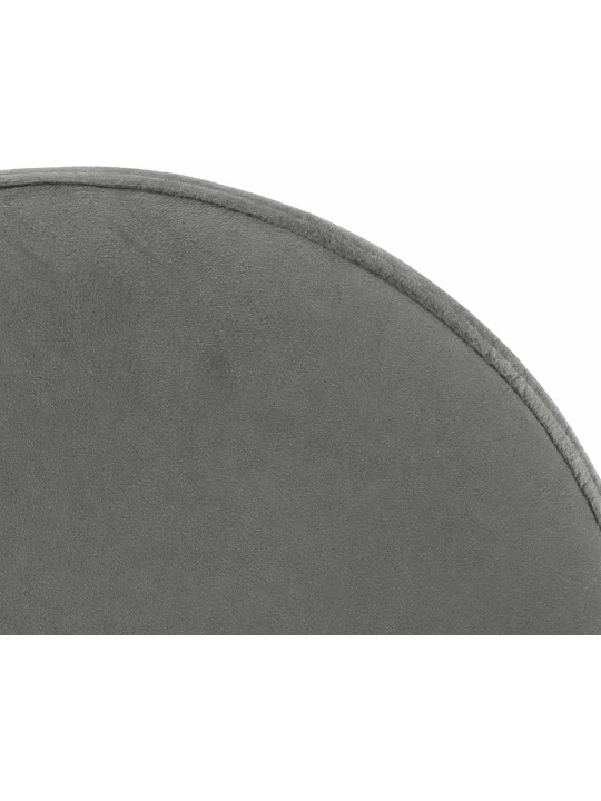 Juego de 2 taburetes de bar Ponte terciopelo, gris