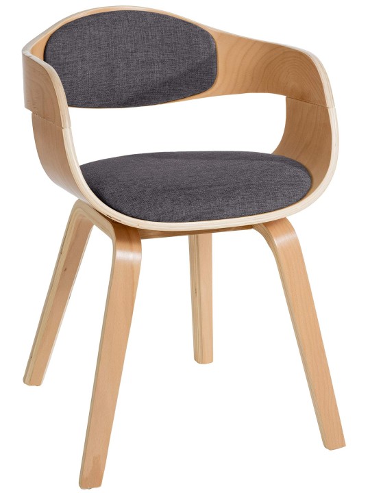 Silla de visita tela Kingston, natural/gris claro Silla de visita tela Kingston, natural/gris claro